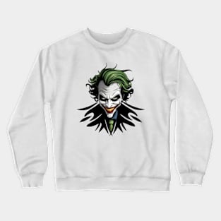 Sinister Smile: Menacing Joker Crewneck Sweatshirt